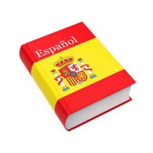 Spanish Tutoring icon - Book titled "Español"